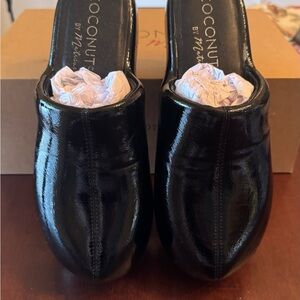 Coconuts by Matisse Black Patent Slip-On Clogs
